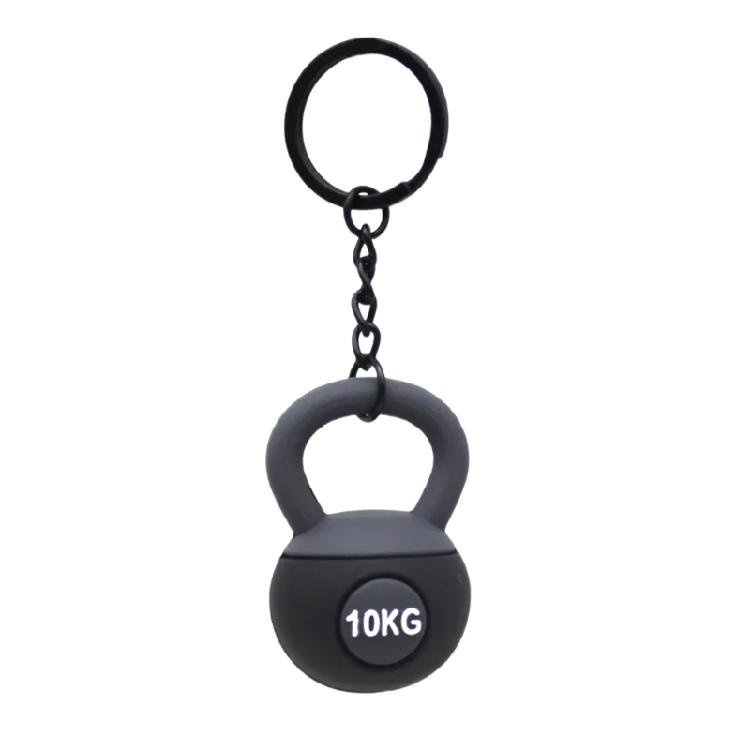 

Women s 3D Kettlebell Keychain Charming Kettlebell Keychain Adornments Gift For Fitness Coaches And Trainers чорний
