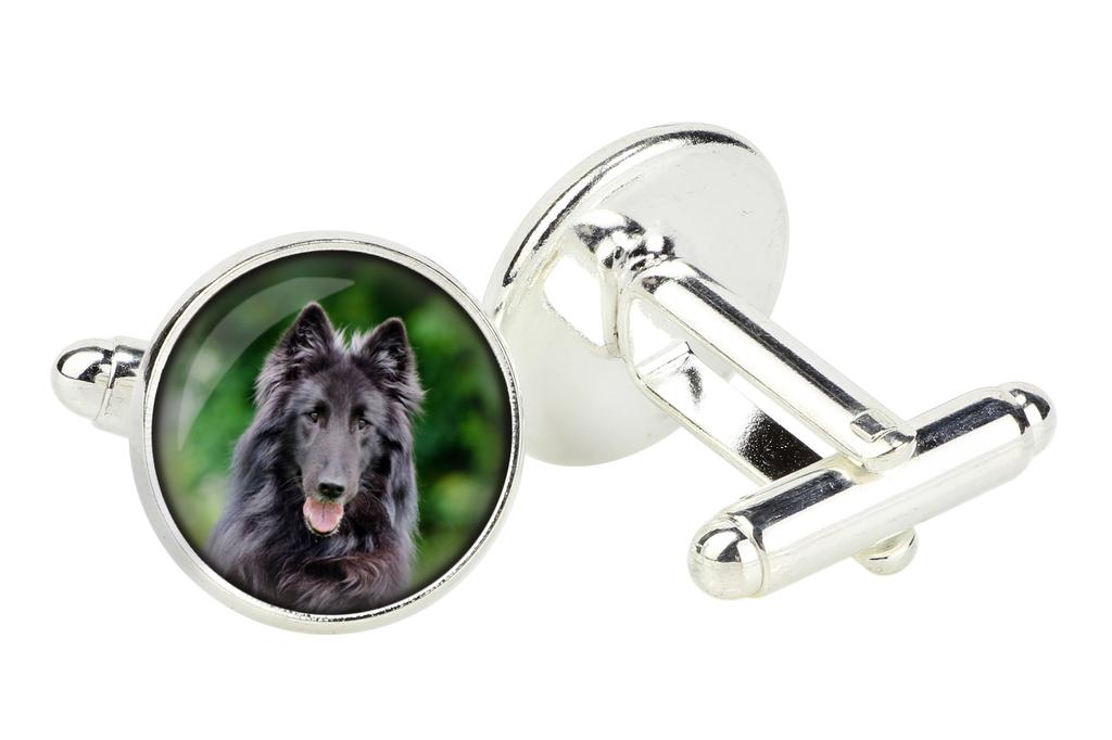 Belgian Shepherd Dog, Belgian Sheepdog - cufflinks in a box, handmade jewelry, product of the Art-Dog brand