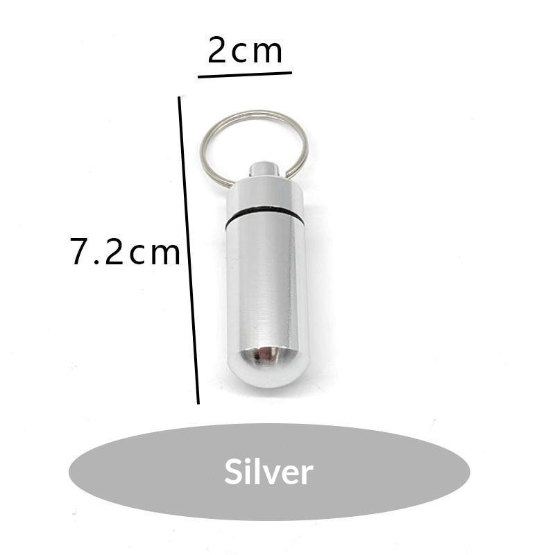 Haushalts-Aufbewahrungs-Sets aus Aluminium mit teleskopischem Löffel, wasserdichte Flasche, Geheimversteck, Siegel-Schlüsselanhänger-Behälter
