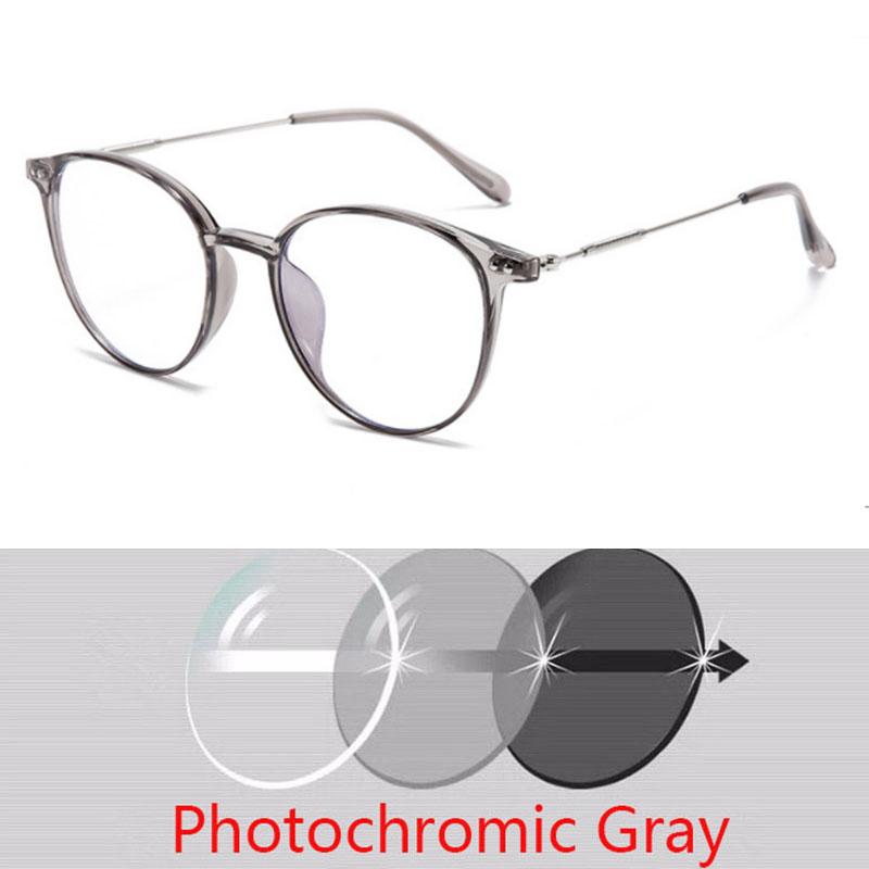 Round Rivet Frame Prescription Spectacles Myopia -0.5 To -6.0  Super Light Hyperopia +0.5 To +6.0