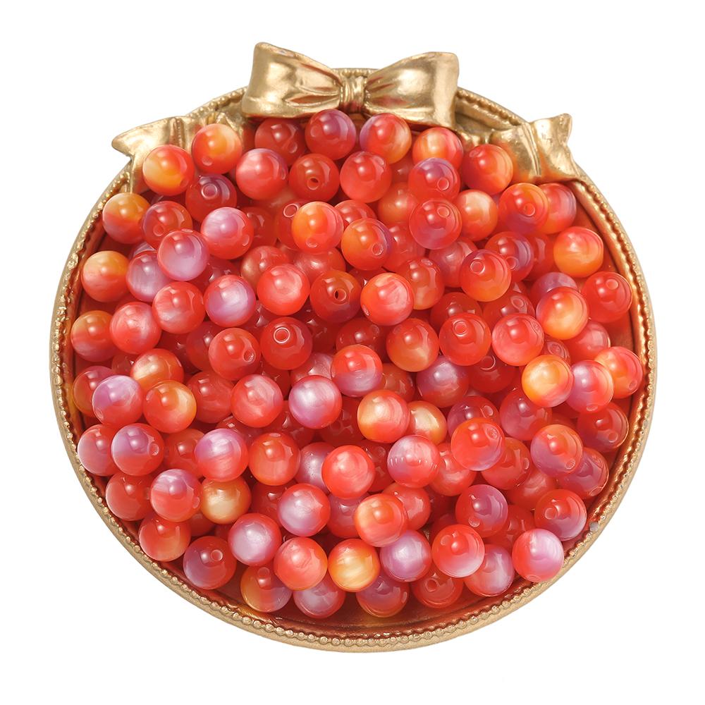 

20/10pcs 8/10/12mm Resin Colorful Cat Eye Beads Round Spacer Beads for DIY Bracelet Necklace Earrings Jewelry Making Accessories 10mm x 10pcs