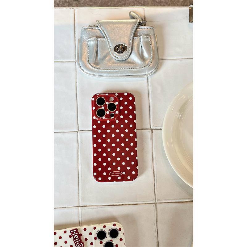 

Polka Dot Star Cat iPhone Case for iPhone 17/16 Pro Max/15/14 - Korean Style 3D Design, High-End Quality 17 Pro