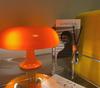 wgzixezn 2022 Latest Mushroom Table Lamp, Bedside Lamp, Italian Style Modern Desk Light, Baby Home Decor for Dining, Living Room, Study, Orange