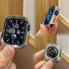 TPU Weiche Hülle für Apple Watch S10 - Weiche Hülle Sturzsicher Halbe Abdeckung ohne Glas Zweifarbige Abdeckung für iWatch10/9/8/7/6/5/4/3/2/1/Se/Ultra/ultra2
