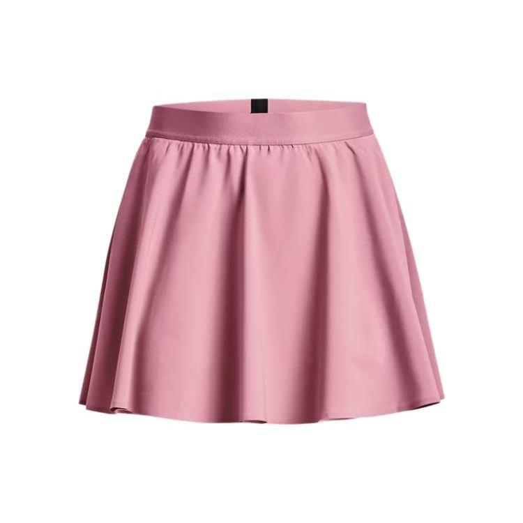 Under Armour Solid Color Pleated Sports Casual Skirt Women skirts Pink 1383582-697