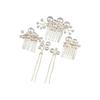 Headdress Hair Ornament Pearl Hairpin Bridal Wedding Hair Ornament for Everyday Use/Wedding/Wedding/Party/Bride Etc. Set of 5 In 3 Types