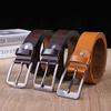 Yak Pin Buckle Belt 4Cm Wide Glossy Belt Body 3.5Cm Belt, Guaranteed For Ten Years, Continuous Belt