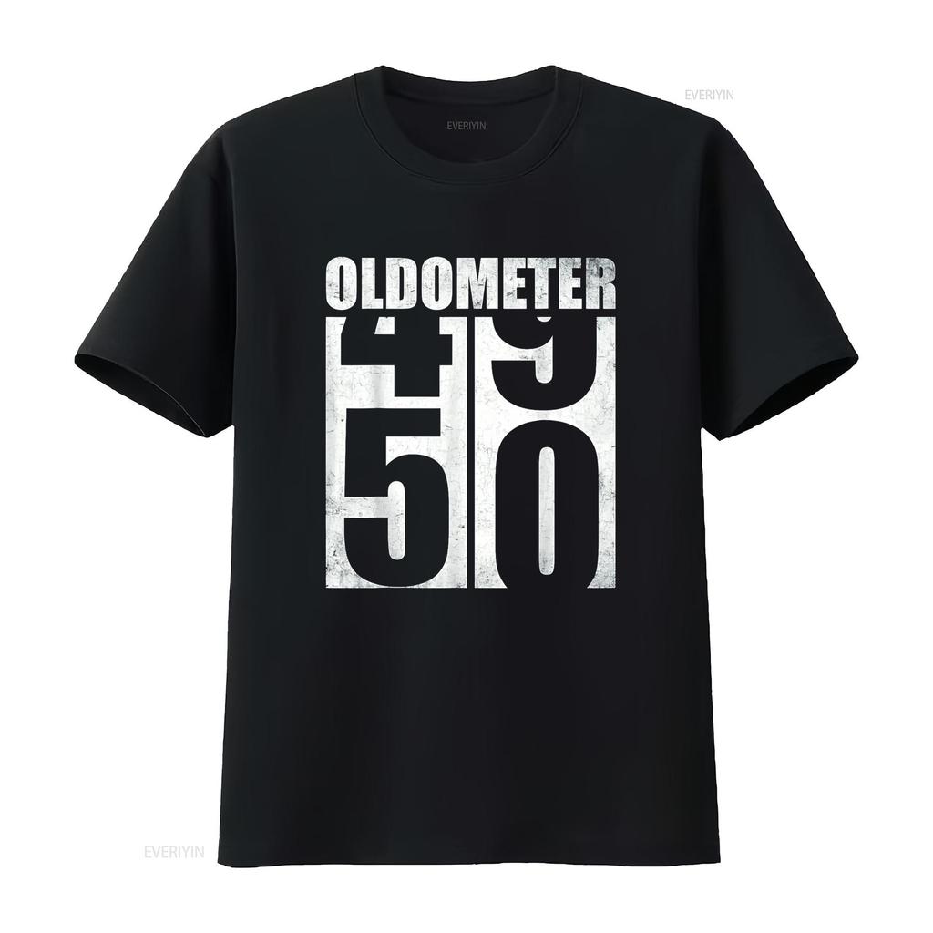 50. Geburtstag Oldometer 49 50 Vintage Lustig s T-Shirt vintage Gewaschen Leicht gedehnt Weich Vielseitig Bequem Atmungsaktiv