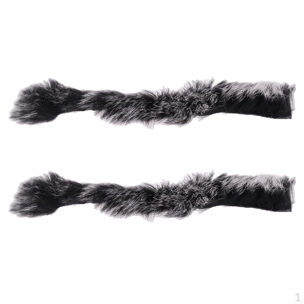 1 Pair String Artificial Rabbit Hair Bowstring Damper Vibration Absorbing for Rescurve Bow Hunting