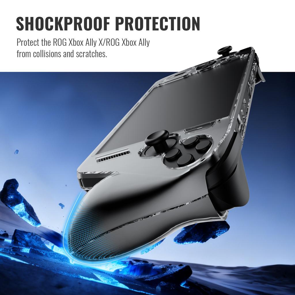 JYS-X159 For Asus ROG Xbox Ally X (2025)/Xbox Ally (2025) Crystal Clear Case PC Protective Hard Shell