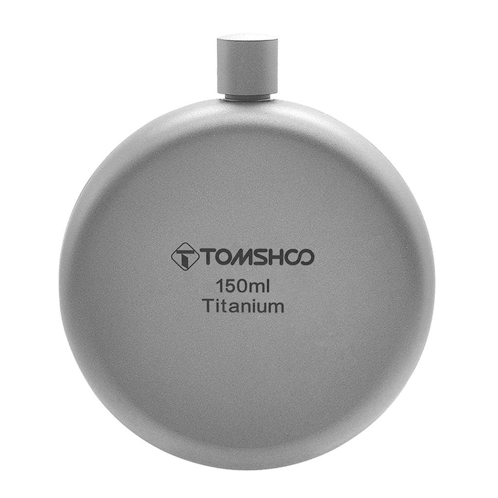 150ml/180ml Titanium Flask Alcohol Whisky Wine Flask with Refill Funnel for Outdoor Camping