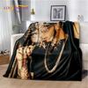 Free Anuel AA Rapper Hip Hop Soft Blanket,Soft Throw Blanket for Home Bedroom Bed Sofa Picnic Travel Cover Child Gift