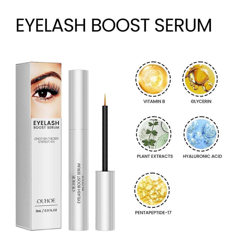 Ouhoe Mascara - Deep Black, Beautiful And Gentle, Smudge-Resistant, Volumizing, Lengthening, Naturally Curved