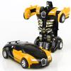 Mini 2 In 1 Car Toys One-key Deformation Car Toys Automatic Transformation Robot Model Car Diecasts Toy Boys Gifts Children Toy