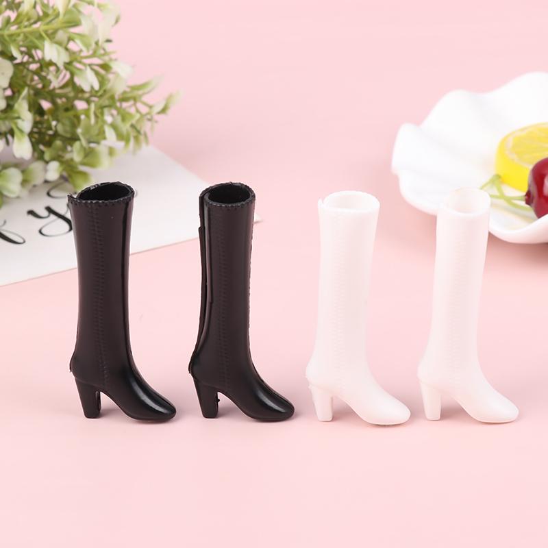 5 Perechi Pantofi Păpușă Cizme Alb Negru Accesorii Decor Păpușă Jucării DIY pentru Copii Potrivite Pentru Păpuși de 30 cm Păpuși 1/6