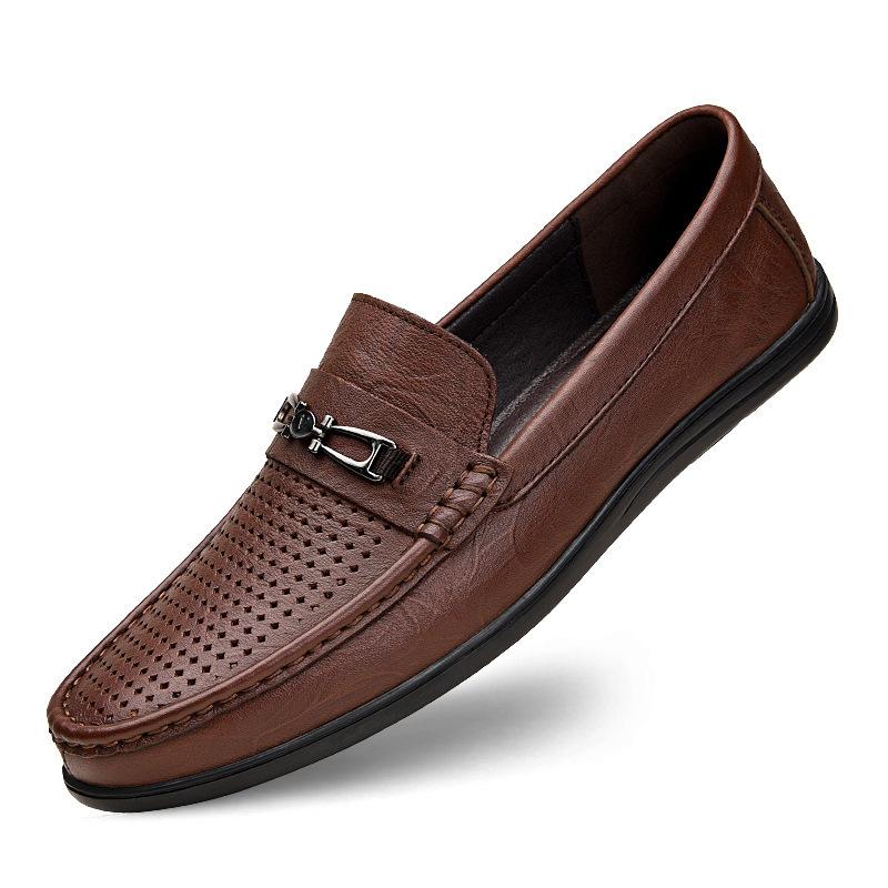 

Туфли Дуду на все сезоны Дышащие Повседневные Мужские Кожаные Туфли Первый Слой Коровьей Кожи Мягкая Подошва Мужские Туфли 46