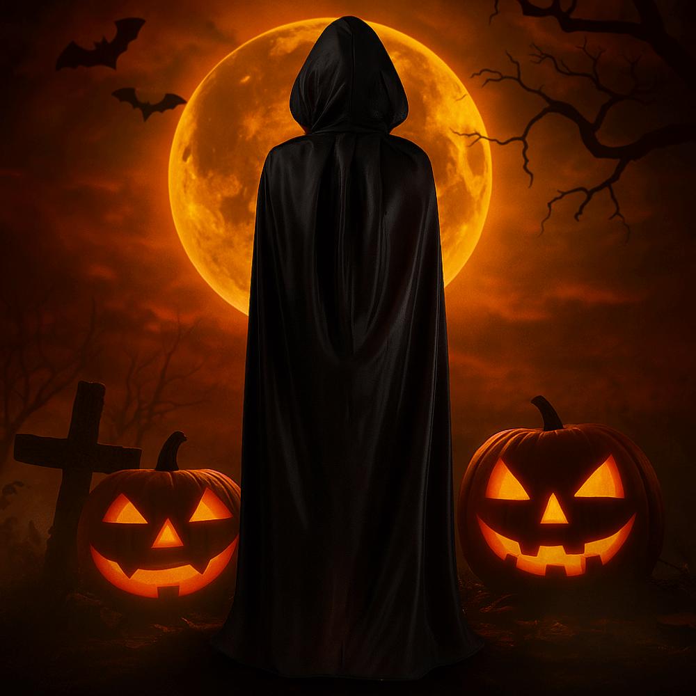 Stand Collar Halloween Cloak Witch Clothes Performance Costumes Wizard Robe Party