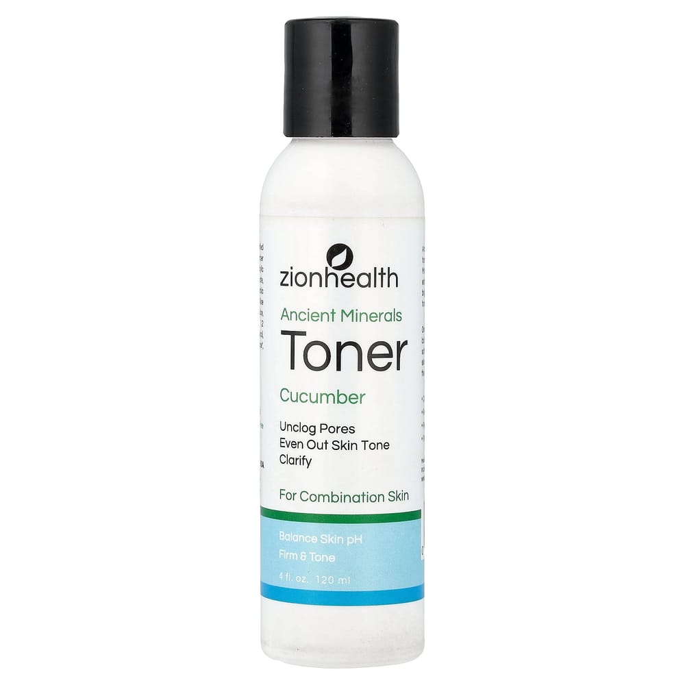 Zion Health Ancient Mineral Toner Cucumber 120ml (4fl oz)
