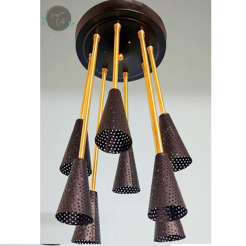 Modern Perforated Shade Cone Flush Mount Lamp Stylish Illumination Dining Room Light Fixture Perfect Gift For Anyone