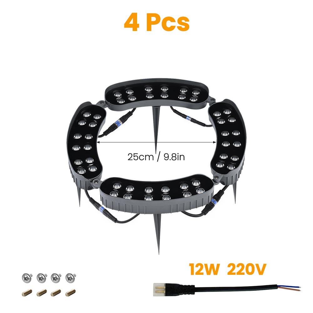 

LED Tree Hugging Light Warm White IP65 Waterproof AC220V DIY Assemble Tree Spotlight with Ground Spike for Garden Courtyard Path