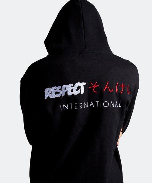 Худи с капюшоном Respect Heavyweight International Japan Logo (черный) Black/L