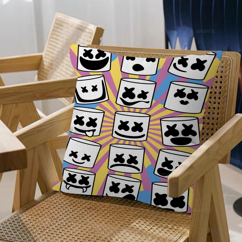 M-Marsh-mellos Pillow Cover Design Cushion Cover Decor Holiday Decorati