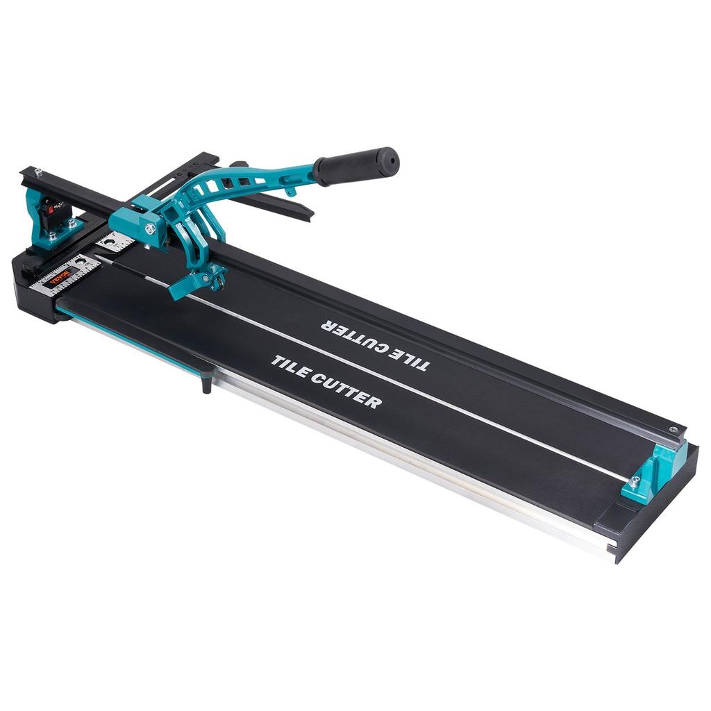 Manual Tile Cutter, 800mm, Porcelain Ceramic Tile Cutter with Tungsten Carbide Cutting Wheel, Infrared Positioning, Anti-Skid Feet, Durable Rails for