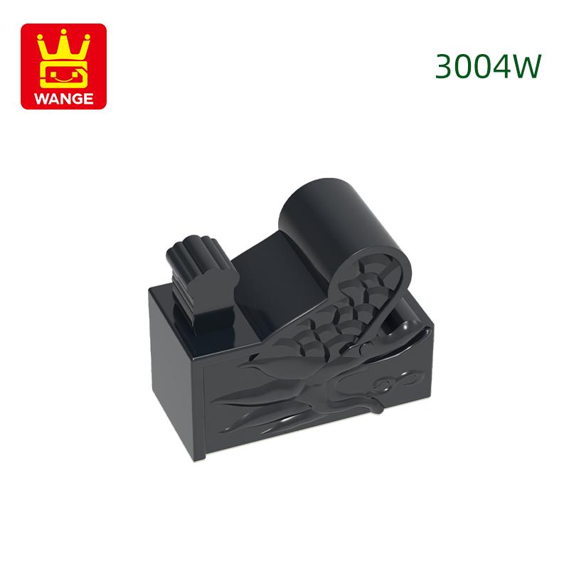 137Pcs/Lot 3004W 2 Holes Dragon Roof Building Blocks MOC Palace Accessories Compatible with Brick Children Toys Gift Box about 137pcs