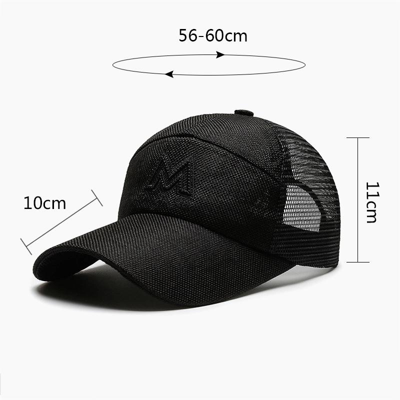 Mens Women Mesh Breathable Baseball Sports Cap Sun Protection Trucker Sun Hat