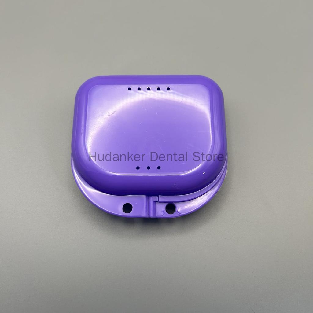 50 Pieces Denture Storage Box Partial Denture Case Orthodontic Prosthesis Teeth Container Boxes Dental Retainer