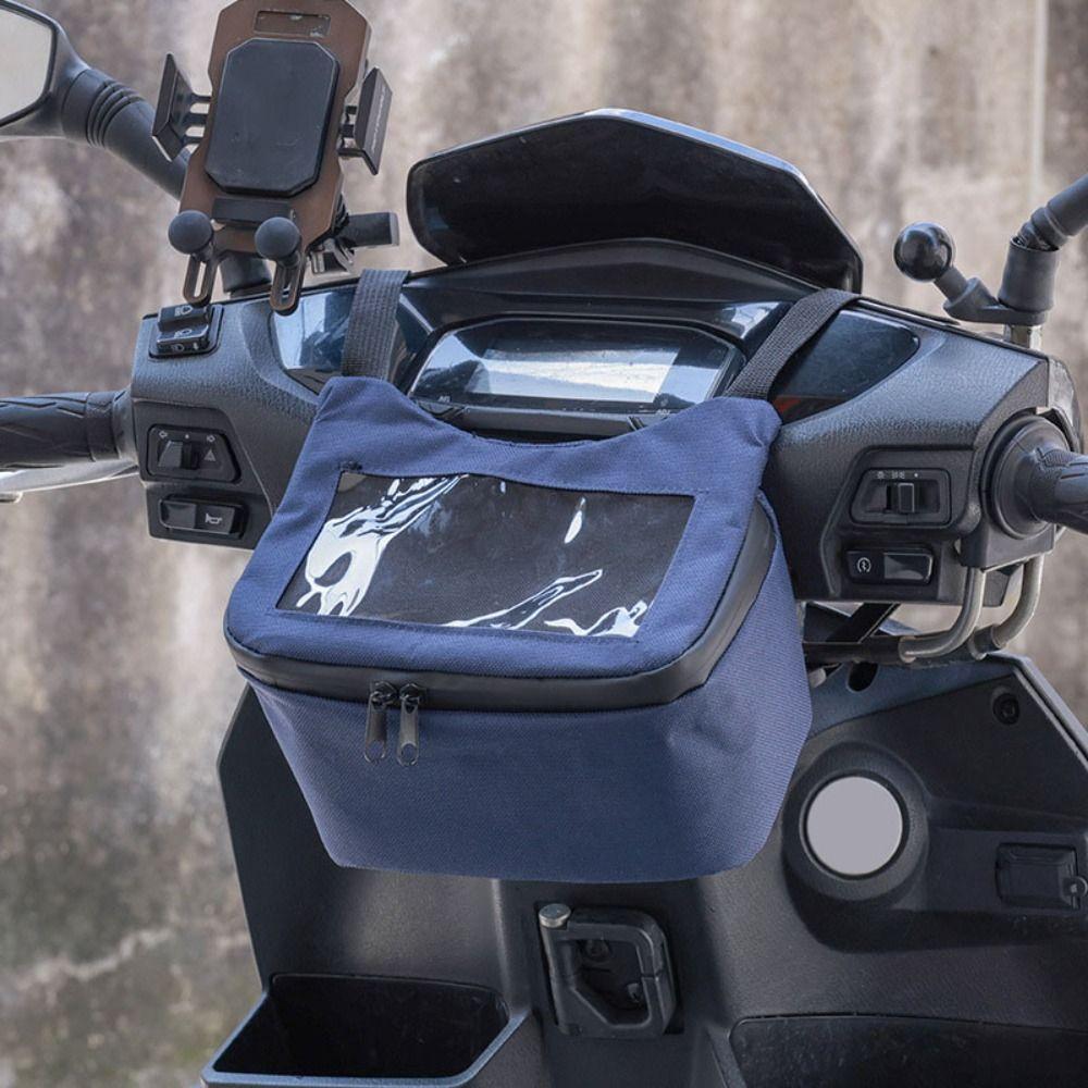 Waterproof Motorcycle Electric Scooter Bag Viewing Window Bicycle Front Bag  Scooter