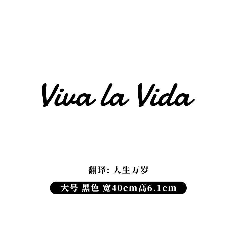 Viva La Vida Cool Stickers For Car Bumper And Door Motorcycle Helmet Street Racing Waterproof Decals