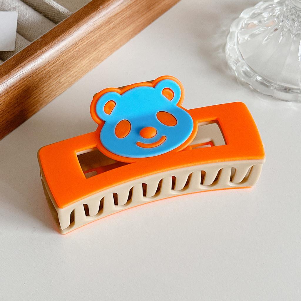 

Versatile Oversized Shark Hair Clip In Trendy Colors For Chic Fashionable Styles Orange