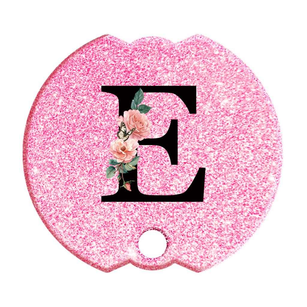 40 Oz Personalized Stanley Tumblers Name Plates for Stanley Tumblers Cup Lid H2.0,Cup Lid Topper Round Name ID Plate Glitter