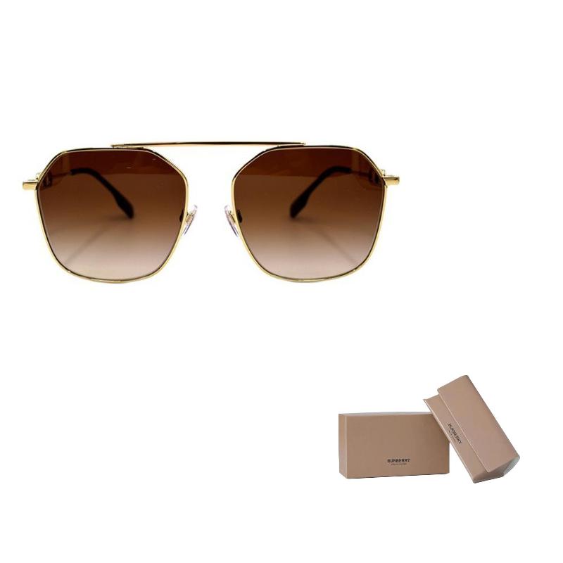 Burberry B. MONOGRAM Exclusive Logo Pattern Series Trendy and Cool Sunglasses Alloy Eyebrow Frame/Eyebrow Line Frame Sunglasses Unisex Couple
