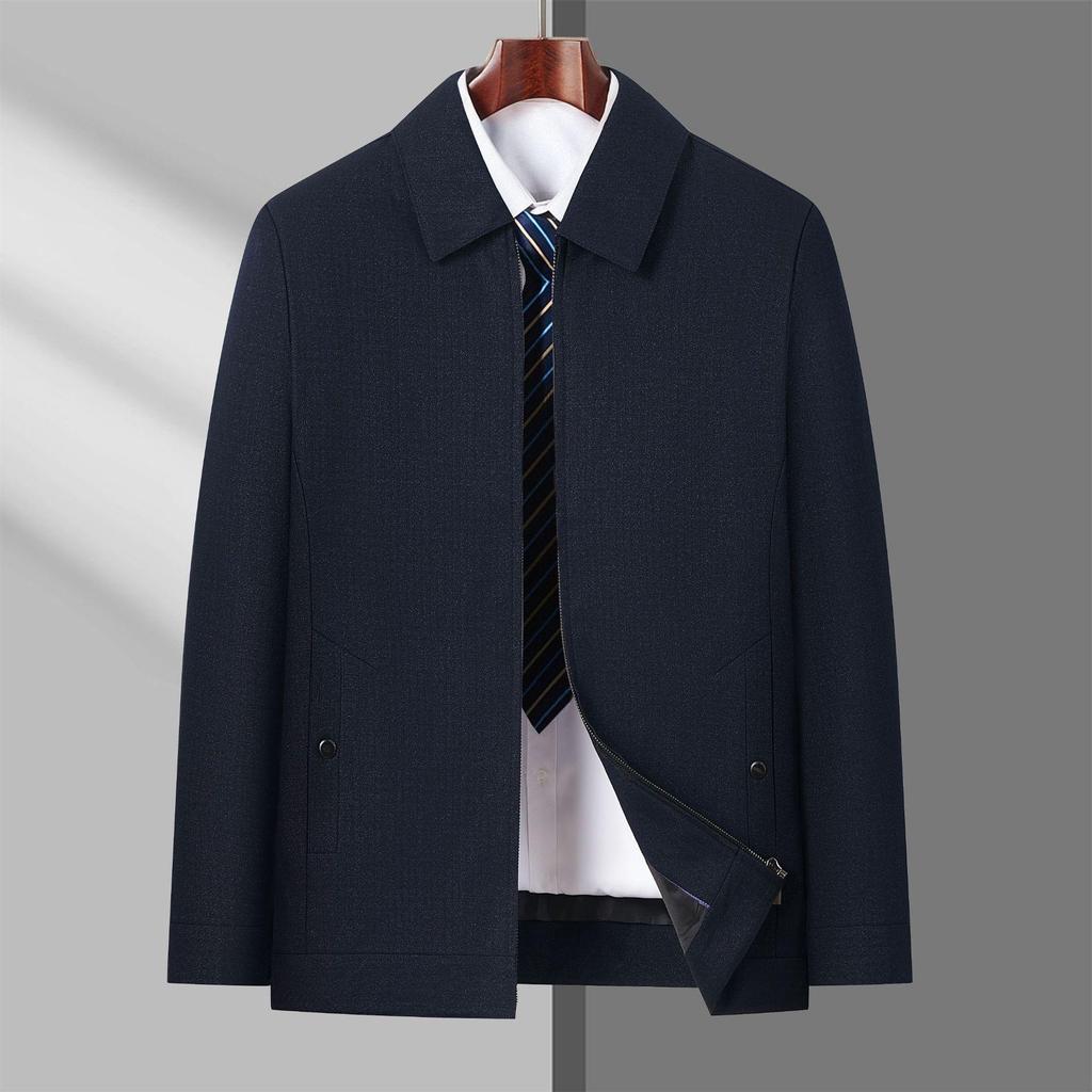 Men's Grandpa Style Jacket - Spring & Autumn Middle-Aged Wear