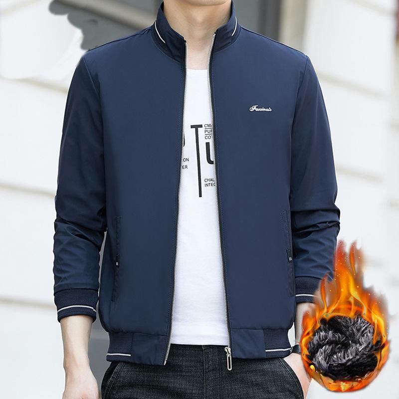 Chaqueta de Otoño e Invierno Talla Grande 8XL para Hombre Chaqueta de Cuello Alto para Hombre Chaqueta Ajustada para Jóvenes y Mediana Edad Casual