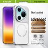ESCASE Magnetic Plain Leather Phone Case for Huawei