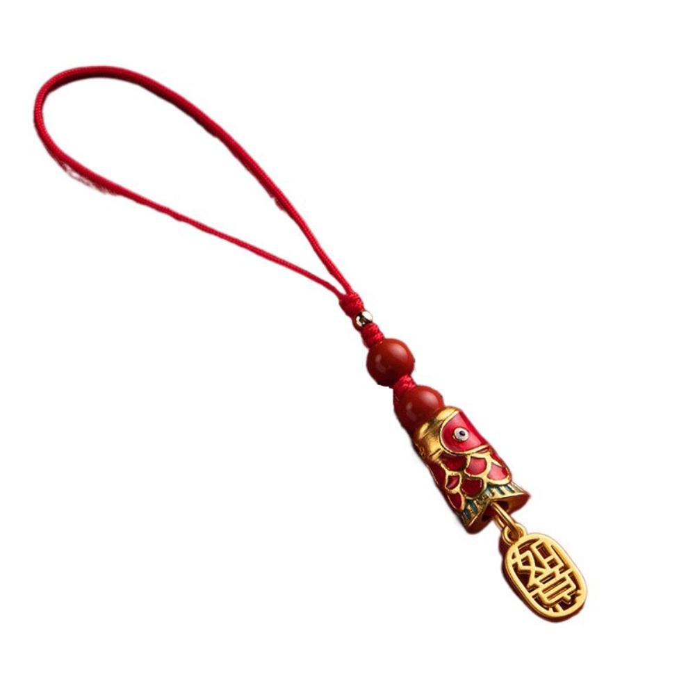 Good Luck Koi Phone Lanyard Chinese Style Koi Mobile Phone Strap Koi Mobile Phone Chain Bag