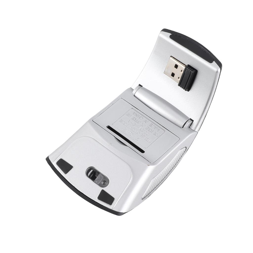 Folding Wireless Mouse Portable Compact 2.4G Wireless Folding Mouse 1600dpi Matte Gaming Mouse