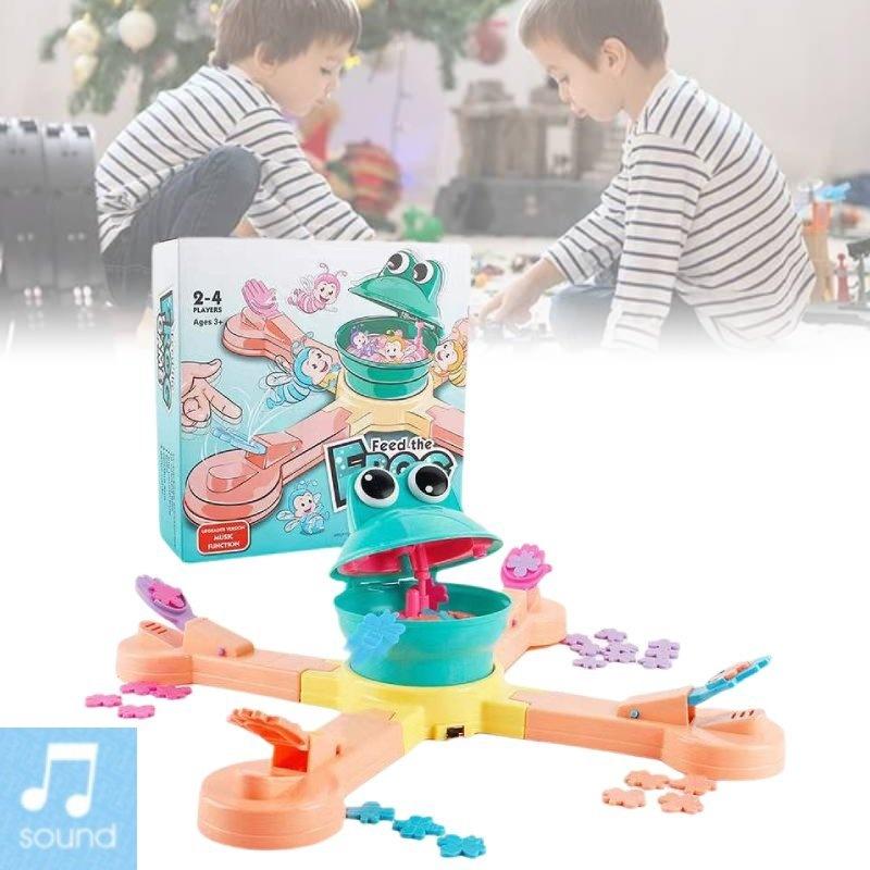 Colorful Electric Frog Adventure Game For Fun Interactive Dinosaur Feeding Play