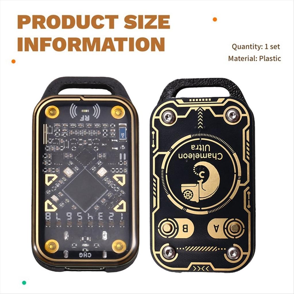 RFID Smart Chip Reader Chameleon Ultra Smart Card Emulator NFC Duplicator ID IC Card Decode+4XCUID Keychain/Card