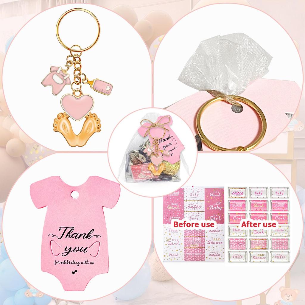 Cross Explosion Style Baby Bottle Keychain Gift for Baptism or Communion