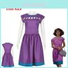 Fantasia Cosplay de Nancy Wheeler para Fãs de Stranger Things 3 Vestido Roxo Roupa para Halloween