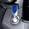 Couvercle de bouton de démarrage par poussée de voiture en métal Améliorations intérieures de voiture Capuchon de décoration de bouton de démarrage de volant chrome haute brillance