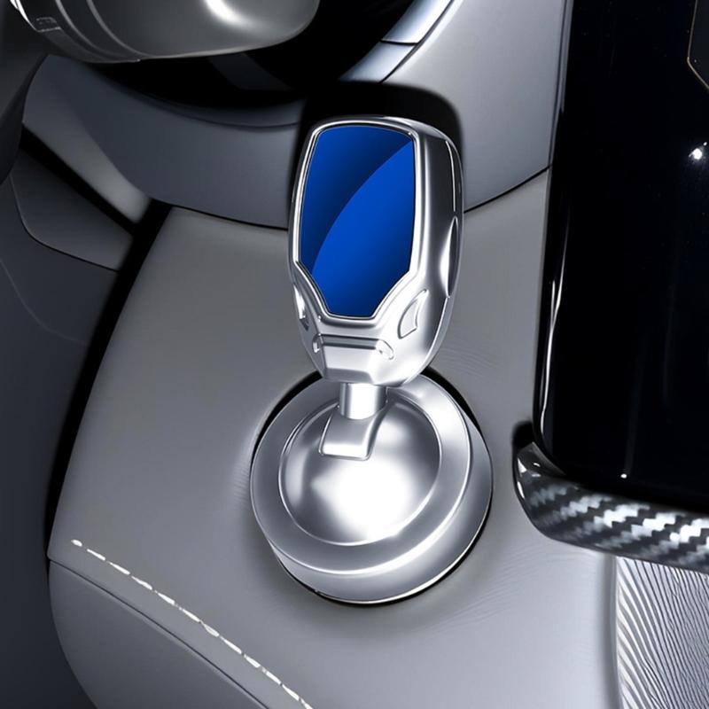 Couvercle de bouton de démarrage par poussée de voiture en métal Améliorations intérieures de voiture Capuchon de décoration de bouton de démarrage de volant chrome haute brillance