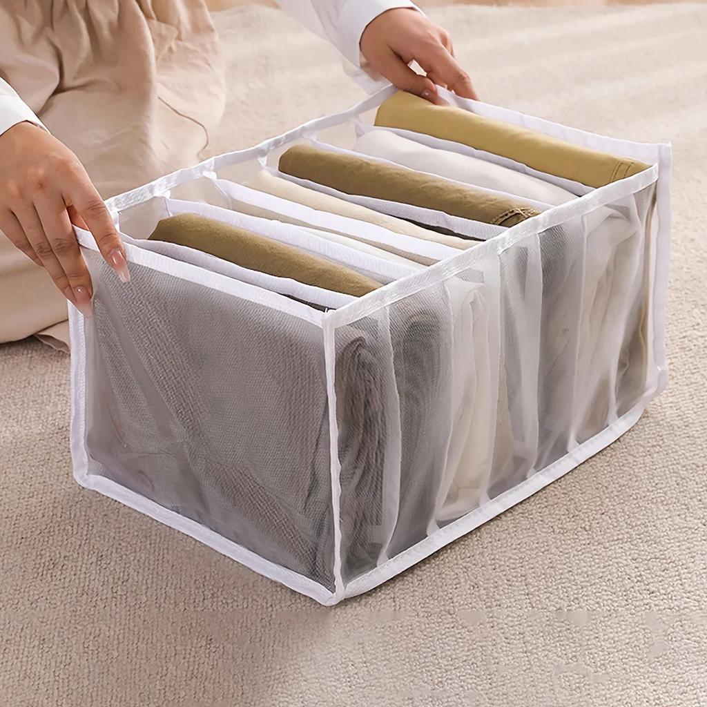 Jeans-Organisations-Aufbewahrungsbox, Schrank-Organizer, Kleidungs-Organisationssystem, Schubladen-Organizer, Schrank, Hosen-Aufbewahrungs-Organizer