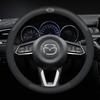 BFI1 For Mazda 2 3 6 CX-5 MX-5 CX-30 CX-9  Car Suede Carbon Fiber Leather Breathable And Anti-Slip Steering Wheel Cover Accessories