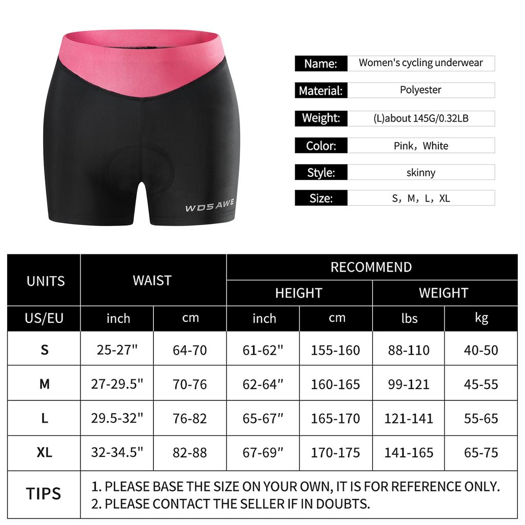 Women Cycle Underwear Padded Bike Shorts Breathable MTB Bicycle Biking Shorts