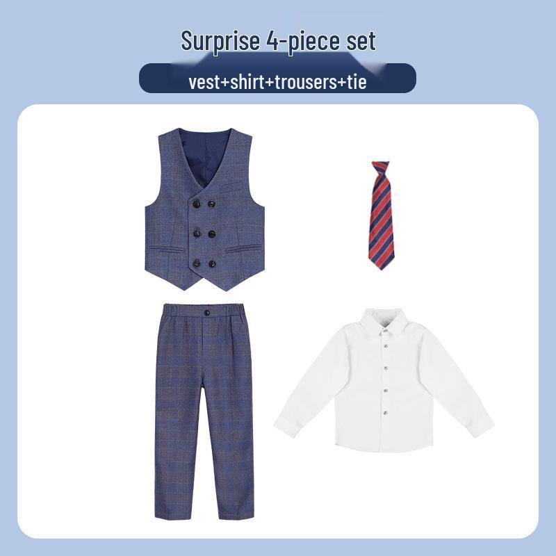 Dětské sako v britském stylu - Podzimní/zimní formální oblek pro chlapce